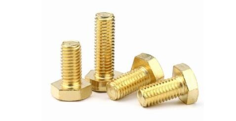 Brass hex bolts & hex cap screws